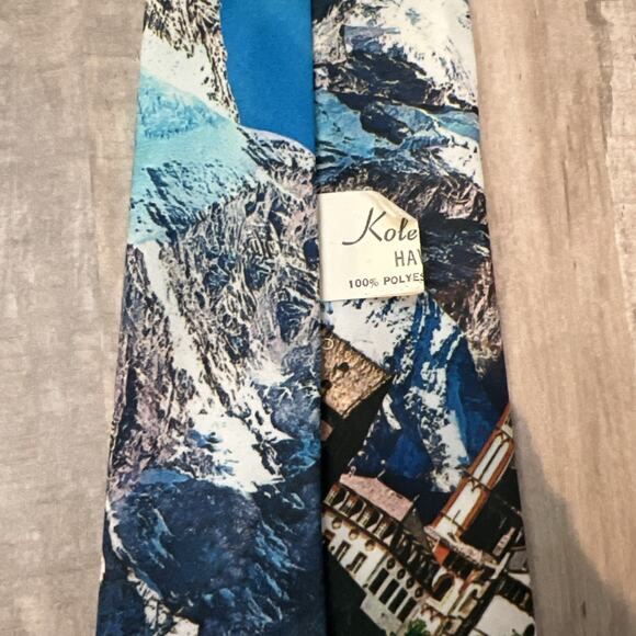 Kole‎ Kole Hawaii 100% Polyester Tie Limburg Cathedral Germany 54x4 Mountains - Picture 5 of 7